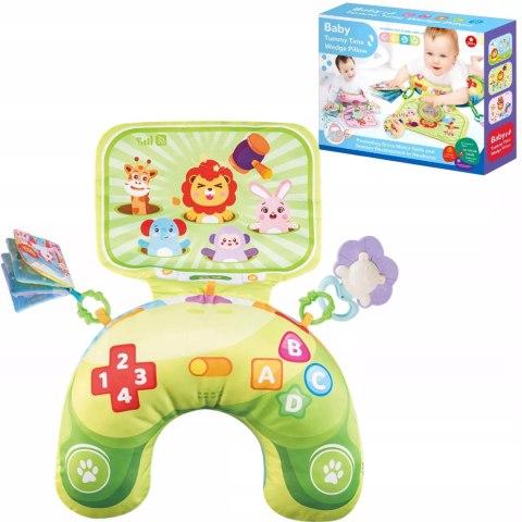 Poduszka Sensoryczna dla Niemowląt Edukacyjna z Panelem Grzechotką Melodie Luxma