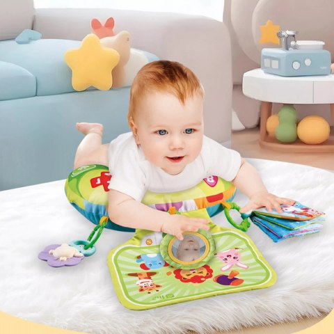 Poduszka Sensoryczna dla Niemowląt Edukacyjna z Panelem Grzechotką Melodie Luxma