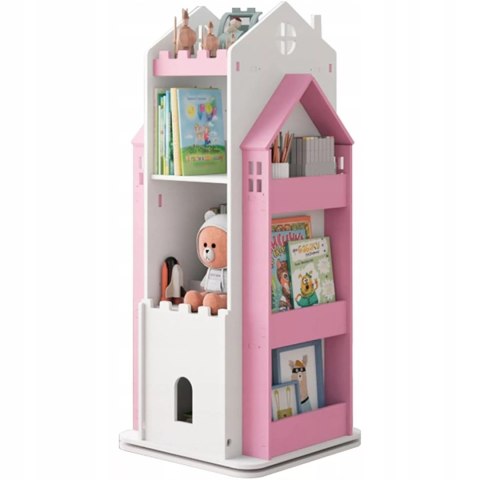 REGAŁ NA KSIĄŻKI OBROTOWY PÓŁKA DOMEK ORGANIZER POKÓJ DZIECIĘCY W360-3 Luxma