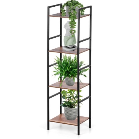 Regał Metalowy Czarny MDF 4 Półki 295 x 235 x 1065 cm TRENDS4YOU