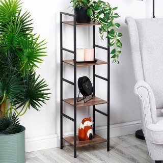 Regał Metalowy Czarny MDF 4 Półki 295 x 235 x 1065 cm TRENDS4YOU