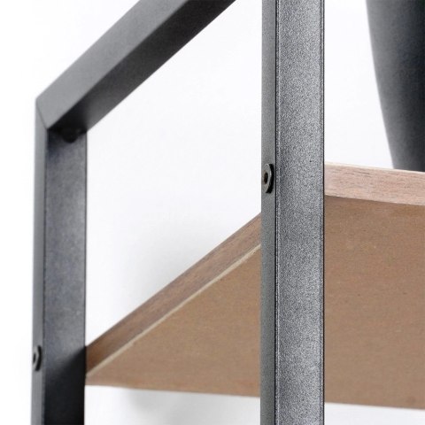 Regał Metalowy Czarny MDF 4 Półki 295 x 235 x 1065 cm TRENDS4YOU