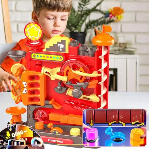 Tor Kulkowy Gra Zręcznościowa logiczna Labirynt 3D 16 Poziomów dla Dzieci Luxma