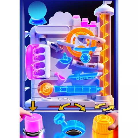 Tor Kulkowy Gra Zręcznościowa logiczna Labirynt 3D 16 Poziomów dla Dzieci Luxma