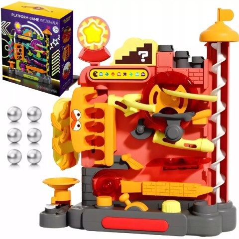 Tor Kulkowy Gra Zręcznościowa logiczna Labirynt 3D 16 Poziomów dla Dzieci Luxma