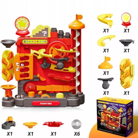 Tor Kulkowy Gra Zręcznościowa logiczna Labirynt 3D 16 Poziomów dla Dzieci Luxma