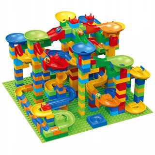 Tor Kulkowy Kulodrom Duży Labirynt Wyścigi Kulek 514 el. klocki Luxma