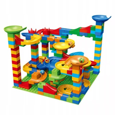 Tor Kulkowy Kulodrom Duży Labirynt Wyścigi Kulek 514 el. klocki Luxma