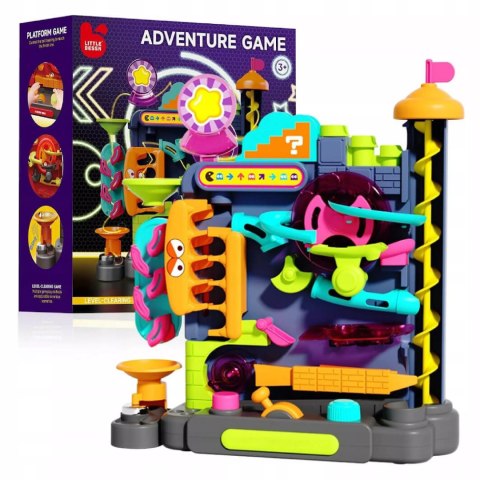 Tor Kulkowy Montessori Gra Zręcznościowa Labirynt 3D 16 Poziomów dla Dzieci Luxma