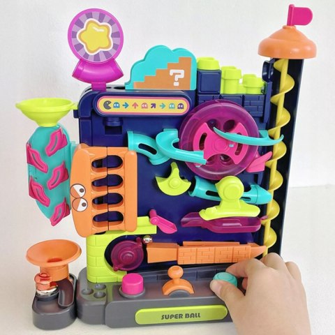 Tor Kulkowy Montessori Gra Zręcznościowa Labirynt 3D 16 Poziomów dla Dzieci Luxma
