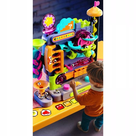 Tor Kulkowy Montessori Gra Zręcznościowa Labirynt 3D 16 Poziomów dla Dzieci Luxma