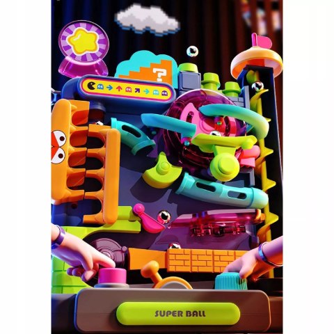 Tor Kulkowy Montessori Gra Zręcznościowa Labirynt 3D 16 Poziomów dla Dzieci Luxma