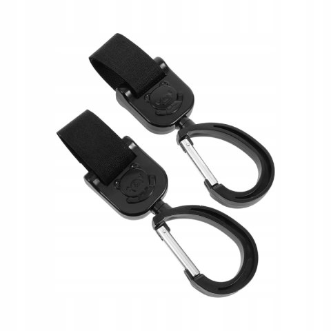 Uniwersalny zestaw 2 zaczepów uchwyt do wózka mocny hak na torbę zakupy Luxma