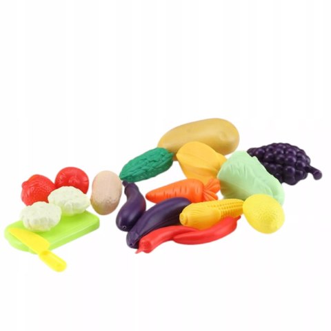 Wózek Sklepowy dla Dzieci Warzywa i Owoce Zestaw Zakupowy Sklep Koszyk Luxma