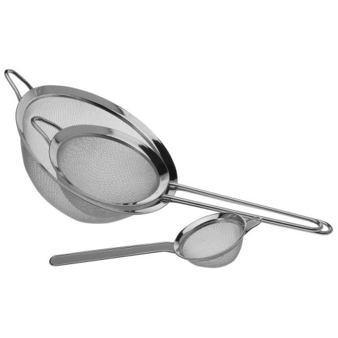 Zestaw Sitko Kuchenne Stalowe Uniwersalne ORION 8 / 14 / 20 cm 3 szt.