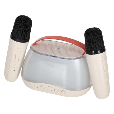 Zestaw do karaoke głośnik Bluetooth LED RGB 2 mikrofony USB Kik Sp. z o. o. Sp. k.