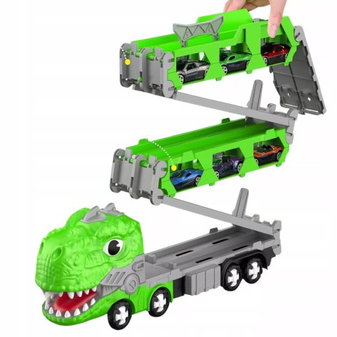 Ciężarówka Dinozaur Tor Wyścigowy 2 Auta resoraki dla Dzieci Luxma