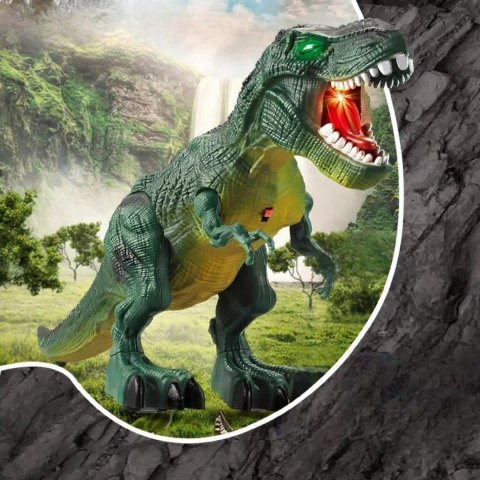 Dinozaur T-Rex Zabawka Edukacyjna Chodzi Znosi Jaja Realistyczne Dźwięki Luxma