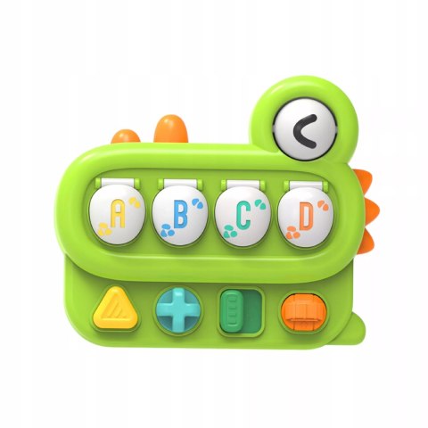 Interaktywna zabawka edukacyjna wyskakujące dinozaury Pop-up grzechotka Luxma