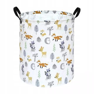 Kosz na zabawki 40x50 cm - duży organizer dla dzieci do pokoju dziecięcego Luxma