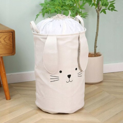 Kosz na zabawki i pranie dla dzieci zamykany Organizer 63L duży pojemnik Luxma