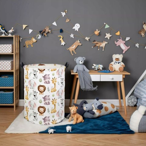 Kosz organizer na zabawki 40x50 cm dla dzieci do pokoju dziecięcego Luxma