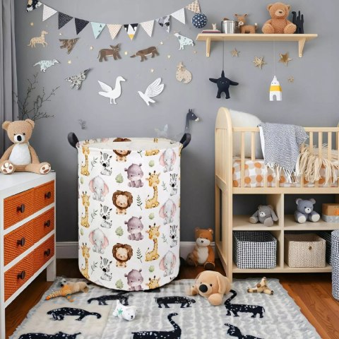 Kosz organizer na zabawki 40x50 cm dla dzieci do pokoju dziecięcego Luxma