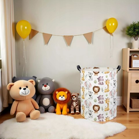 Kosz organizer na zabawki 40x50 cm dla dzieci do pokoju dziecięcego Luxma