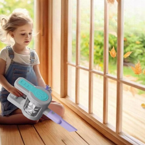 Odkurzacz dla Dzieci Pionowy + Stacja Zestaw do Sprzątania 3 Ssawki Dźwięki Luxma