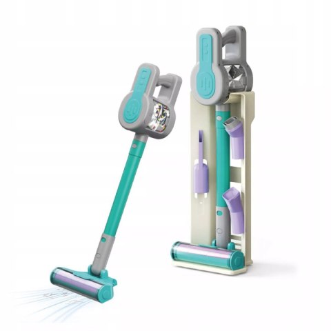 Odkurzacz dla Dzieci Pionowy + Stacja Zestaw do Sprzątania 3 Ssawki Dźwięki Luxma