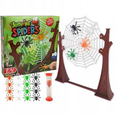 Skaczące Pająki Gra Zręcznościowa dla Dzieci Rodziny 16 Pająków 2-4 graczy Luxma