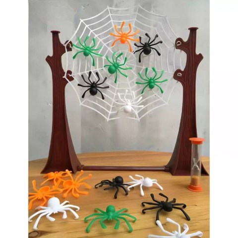 Skaczące Pająki Gra Zręcznościowa dla Dzieci Rodziny 16 Pająków 2-4 graczy Luxma