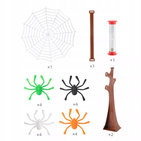 Skaczące Pająki Gra Zręcznościowa dla Dzieci Rodziny 16 Pająków 2-4 graczy Luxma