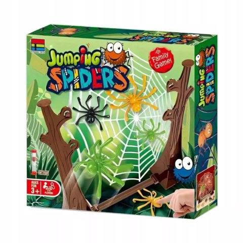 Skaczące Pająki Gra Zręcznościowa dla Dzieci Rodziny 16 Pająków 2-4 graczy Luxma