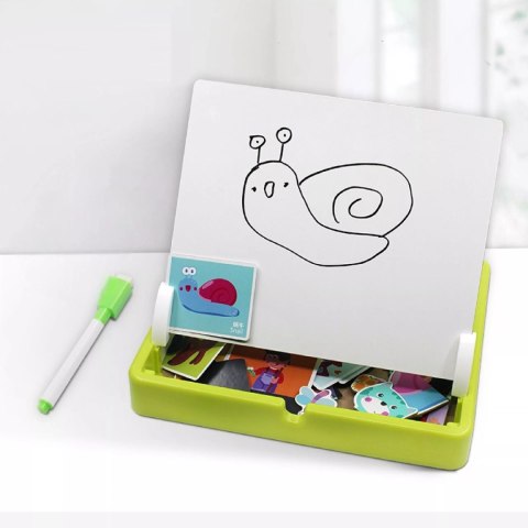 Tablica suchościeralna magnetyczna układanka farma zwierzątka ZKB Luxma