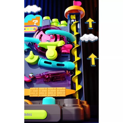 Tor Kulkowy Montessori Gra Zręcznościowa Labirynt 3D 16 Poziomów dla Dzieci Luxma