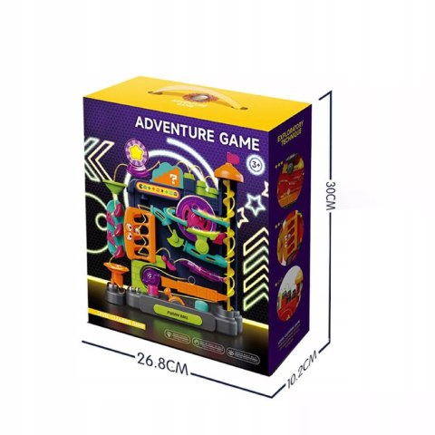 Tor Kulkowy Montessori Gra Zręcznościowa Labirynt 3D 16 Poziomów dla Dzieci Luxma