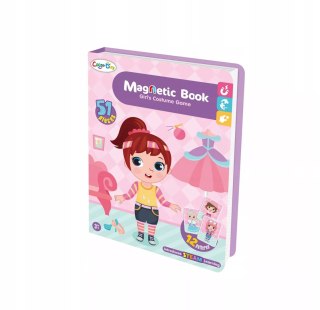 Układanka magnetyczna ubieranka dziewczynki kreatywne puzzle 51 magnesów Luxma