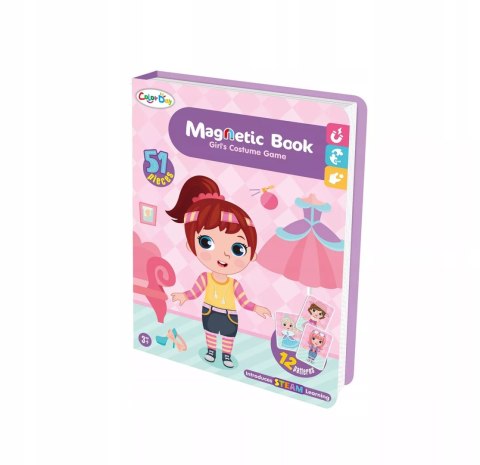 Układanka magnetyczna ubieranka dziewczynki kreatywne puzzle 51 magnesów Luxma
