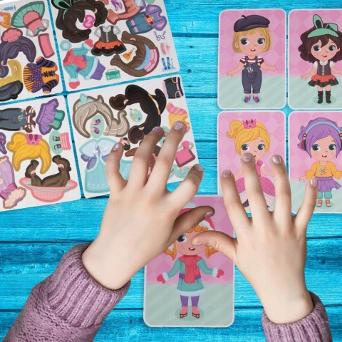 Układanka magnetyczna ubieranka dziewczynki kreatywne puzzle 51 magnesów Luxma
