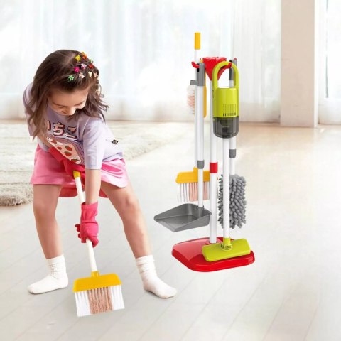 Zestaw do Sprzątania Elektroniczny Odkurzacz Mop Wiaderko Akcesoria Stojak Luxma