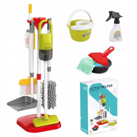 Zestaw do Sprzątania Elektroniczny Odkurzacz Mop Wiaderko Akcesoria Stojak Luxma