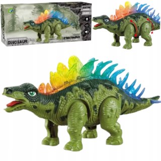 Dinozaur Stegozaur Interaktywny LED Dźwięk Chodzący dla dzieci zabawka Luxma
