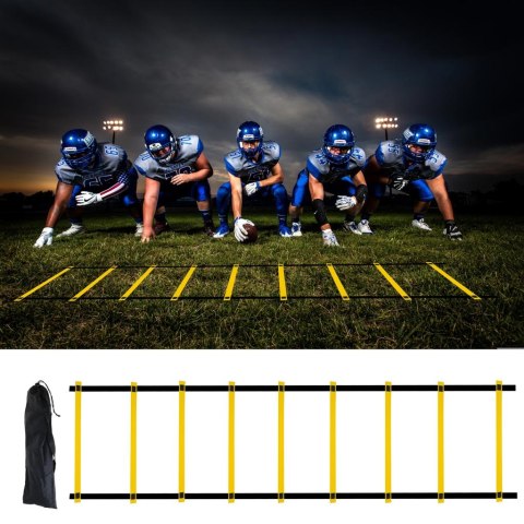 Drabinka gimnastyczna treningo do ćwiczeń 6m żółta Kik Sp. z o. o. Sp. k.