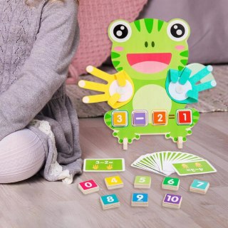 Drewniana Żabka Montessori do Nauki Liczenia Nauka przez Zabawę dla dzieci Luxma