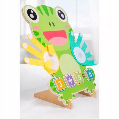 Drewniana Żabka Montessori do Nauki Liczenia Nauka przez Zabawę dla dzieci Luxma