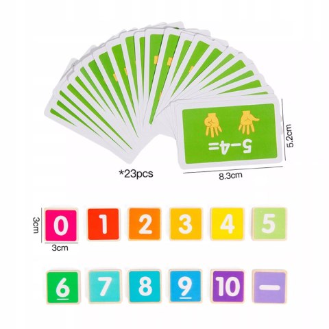 Drewniana Żabka Montessori do Nauki Liczenia Nauka przez Zabawę dla dzieci Luxma