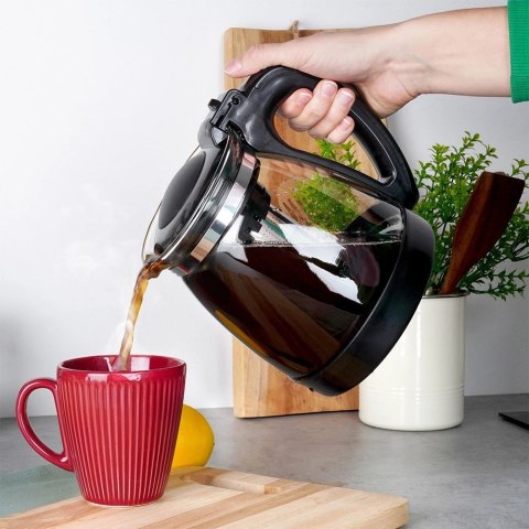 Dzbanek z Zaparzaczem do Napojów Herbaty Ziół Naparów Szklany VILDE 2 l