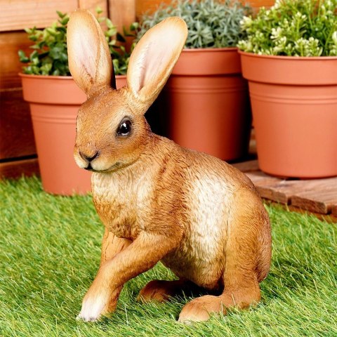 Figurka ogrodowa zając 21x11x27,5 cm