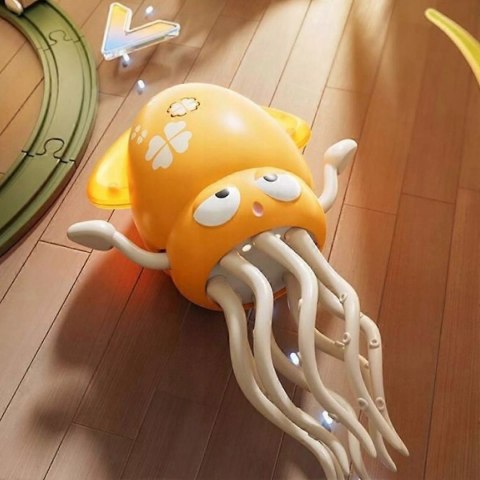 Interaktywna Ośmiornica Tańcząca USB - dla dzieci z Muzyką i LED + Wędka Luxma